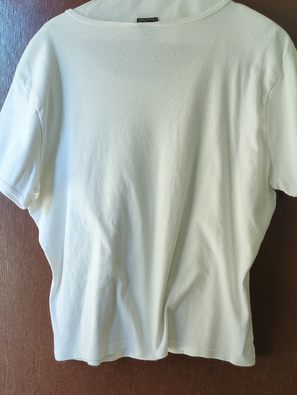 Hanes White T-shirt with Pink, Green & Brown Event Graphic - Picture 4 of 4